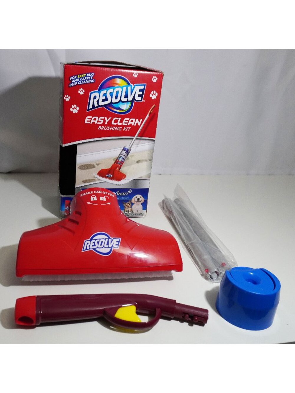 New Open Box Resolve Easy Clean Pet Expert Brushing Kit Carpet Cleaning NO FOAM